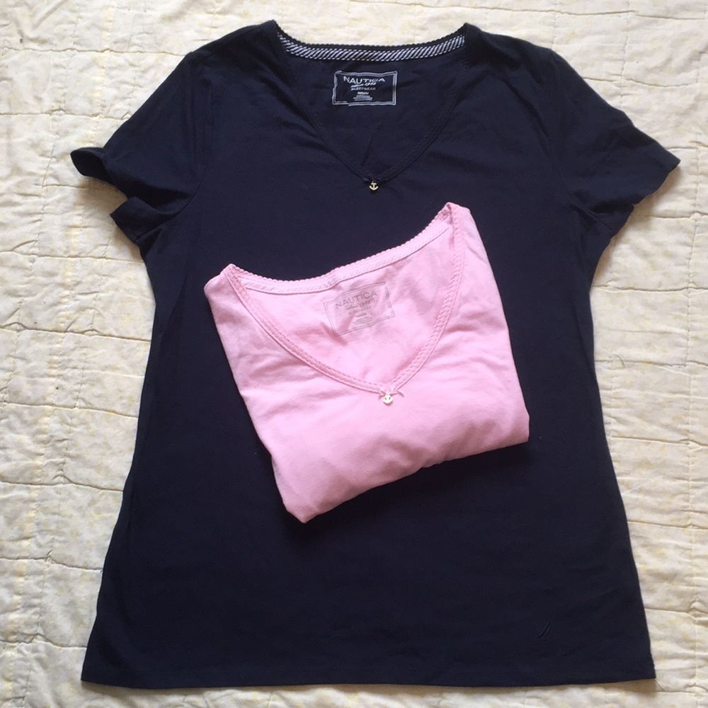 Two Nautica Sleep Shirts